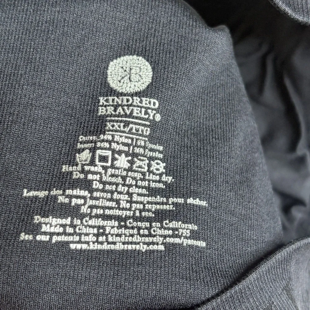 Kindred Bravely Nursing Bra Black Size XXL Expandable Wireless Padded Comfort